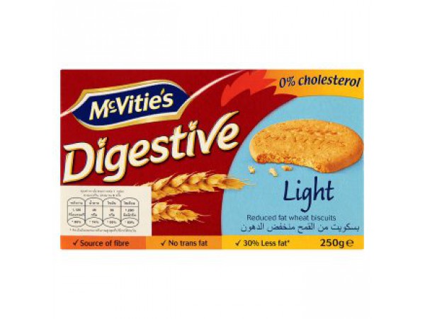 McVitie s Digestive Light пшеничное печенье 250 г